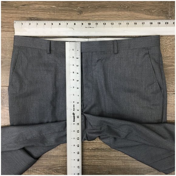 Combatant Mens Suit 2 Piece Set Size 42L Slim Jacket‎ Blazer Pants Wool 2 Button - Picture 14 of 16